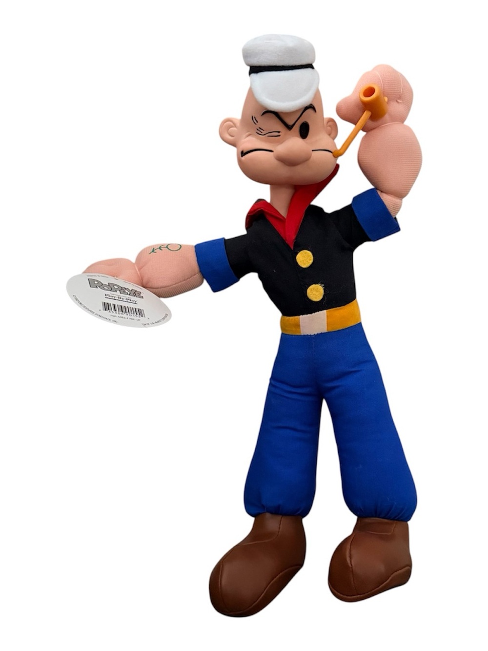NWT Popeye The Sailor Plush, 1992, Play by Play